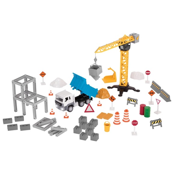 Driven Other - Drive Construction Site Crane Truck Vehicle Accesories Building Play Set Toy